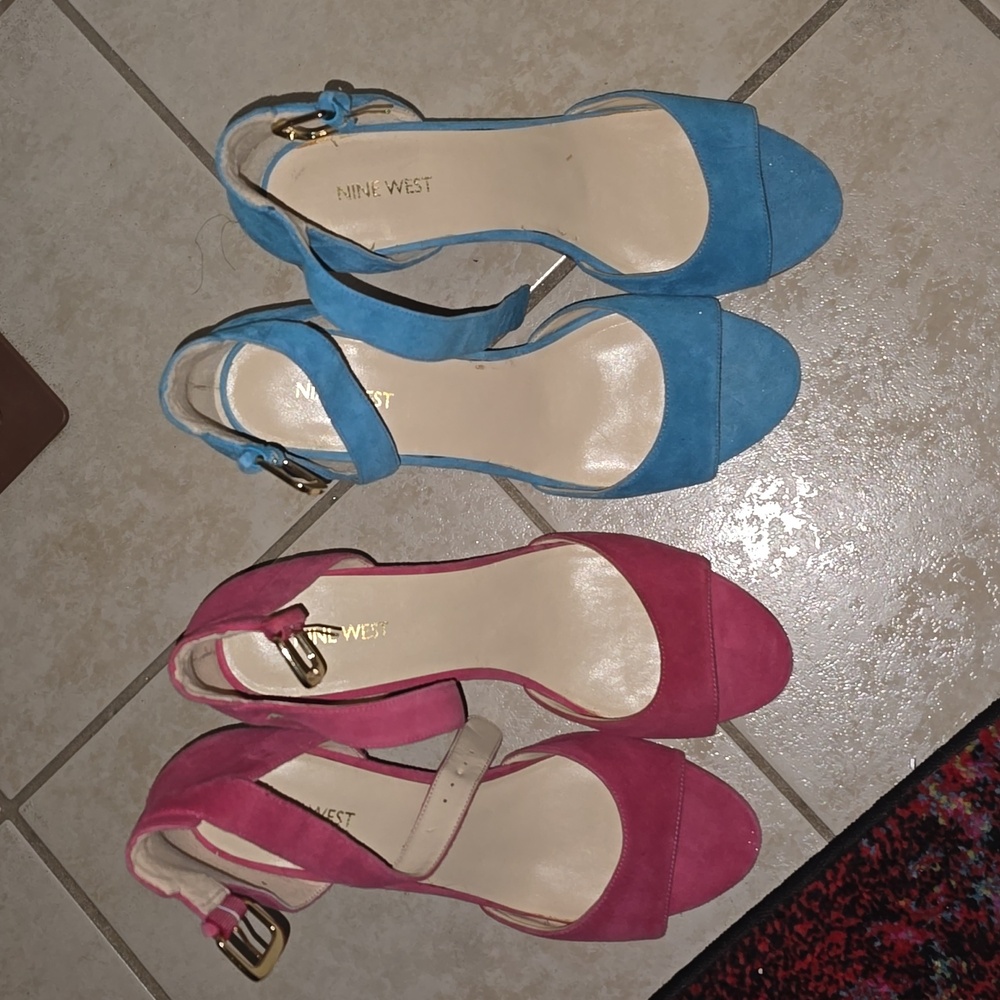 New! Nine West Turquoise or Pink colours available in size 10.